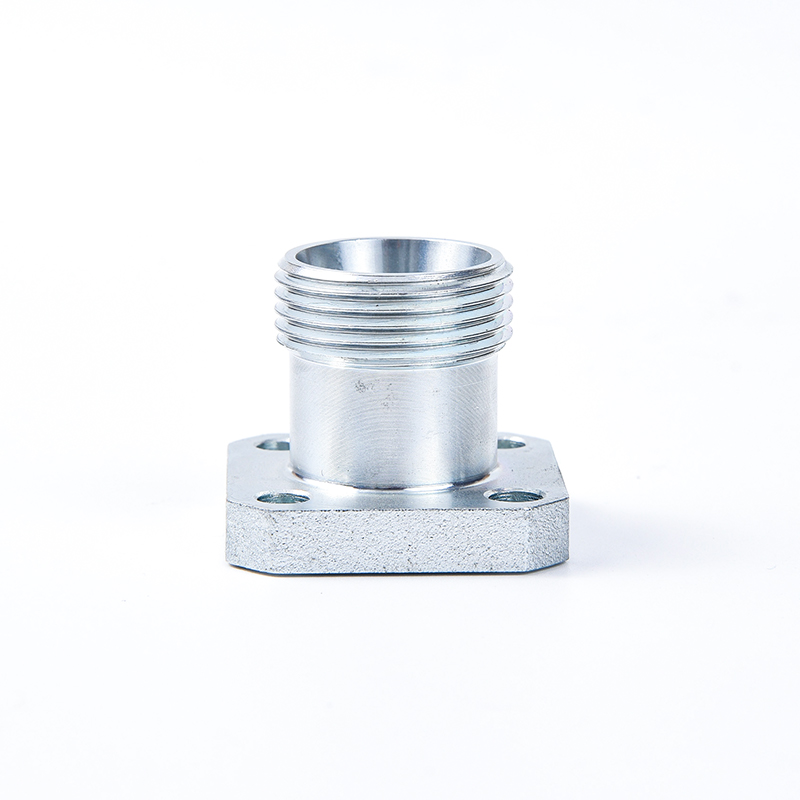 BFG Gear pump straight through hydraulic square flange fitting - EO 24° cone connection